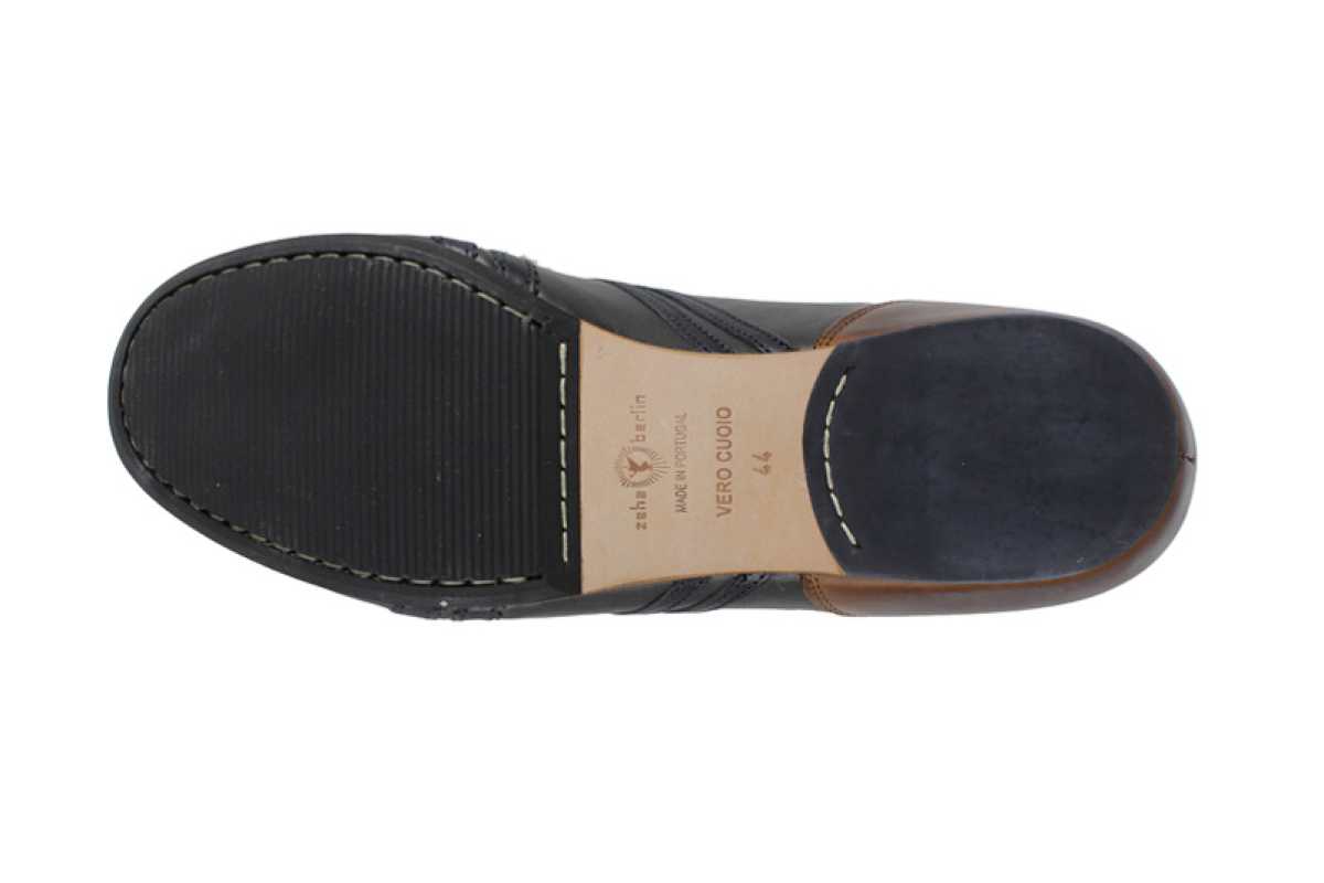 Schuhe - ZEHA Berlin -  Carl Hässner - Liga - grau blau cognac